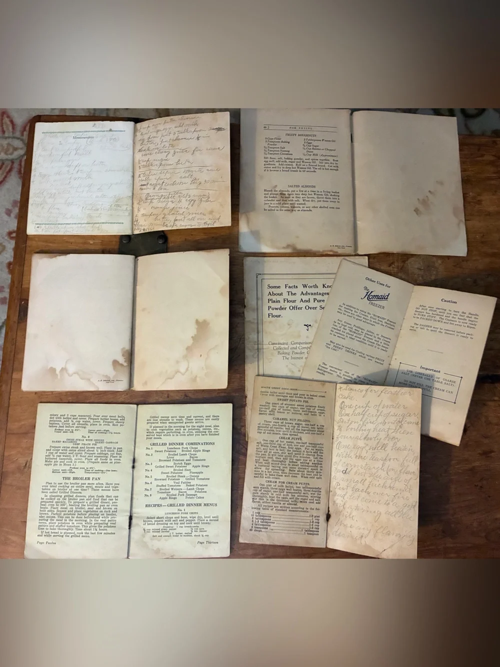Vintage Depression Era. 1910-1926: 9 - Promotional Cookbooks/Kitchen Mementos,